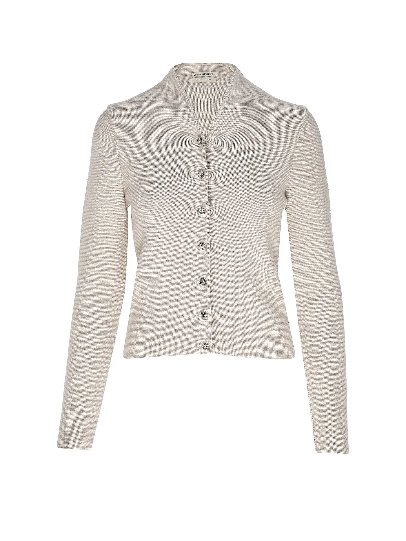 GOTTSEIDANK | Trachten Strickweste ANNA | creme